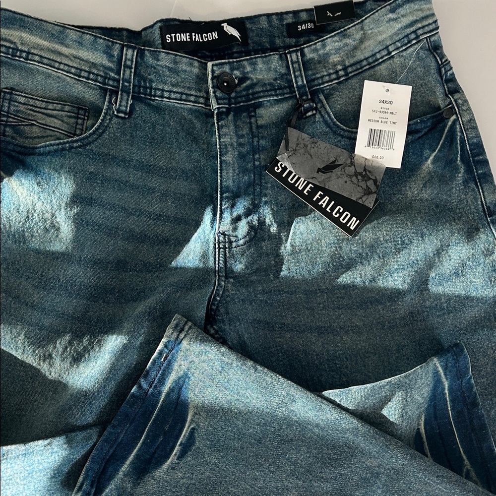Men's Slim Straight Jeans - Classic Blue